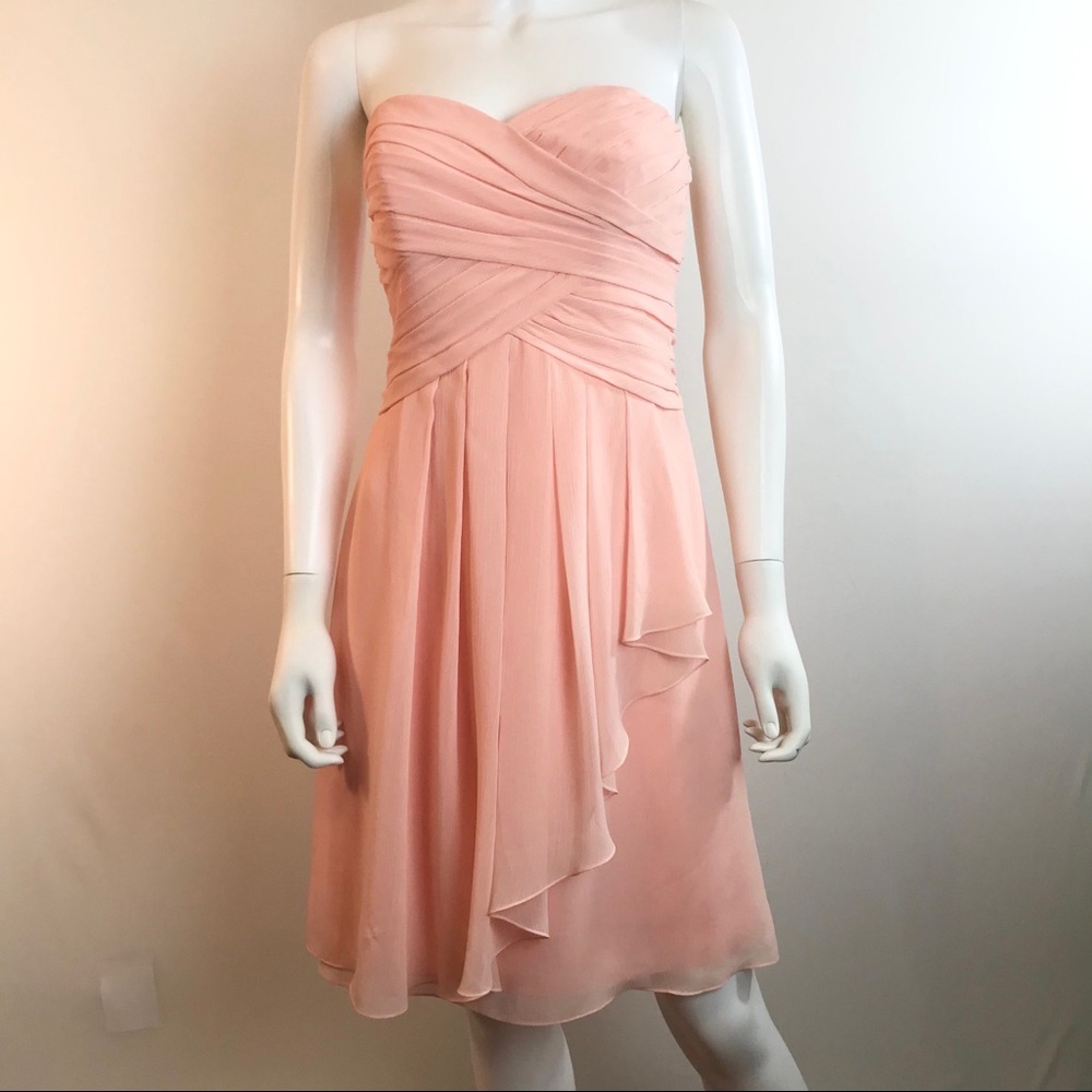 David’s Bridal Strapless Bridesmaid Dress
